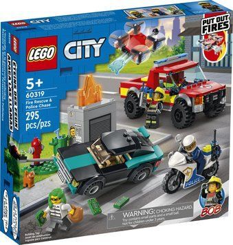 LEGO 60319 LEGO City Пожежна рятувальна служба і поліцейське переслідування 60319