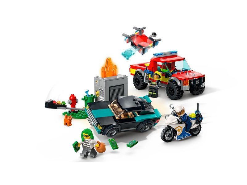 LEGO 60319 LEGO City Пожежна рятувальна служба і поліцейське переслідування 60319