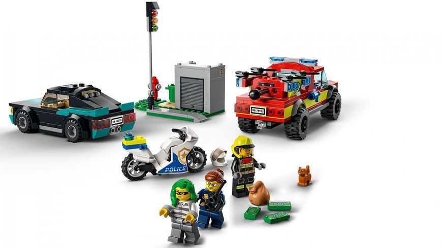 LEGO 60319 LEGO City Пожежна рятувальна служба і поліцейське переслідування 60319