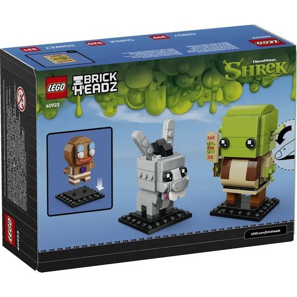 Конструктор LEGO&reg; BrickHeadz&trade; &laquo;Шрек, Ослик і Гінгі&raquo; 40923 40923 фото БрікСтор