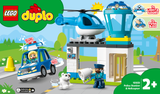 LEGO® DUPLO® Реск’ю Поліцейська дільниця та гелікоптер 10959 10959 фото