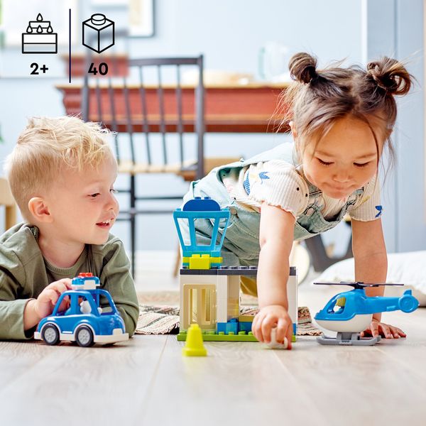 LEGO® DUPLO® Реск’ю Поліцейська дільниця та гелікоптер 10959 10959