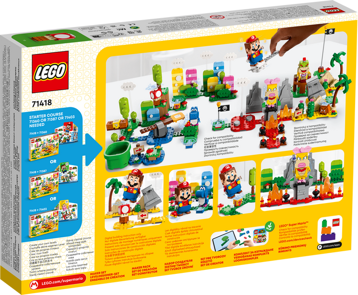 Конструктор LEGO Super Mario Набор для творчества для мастеров 71418 71418