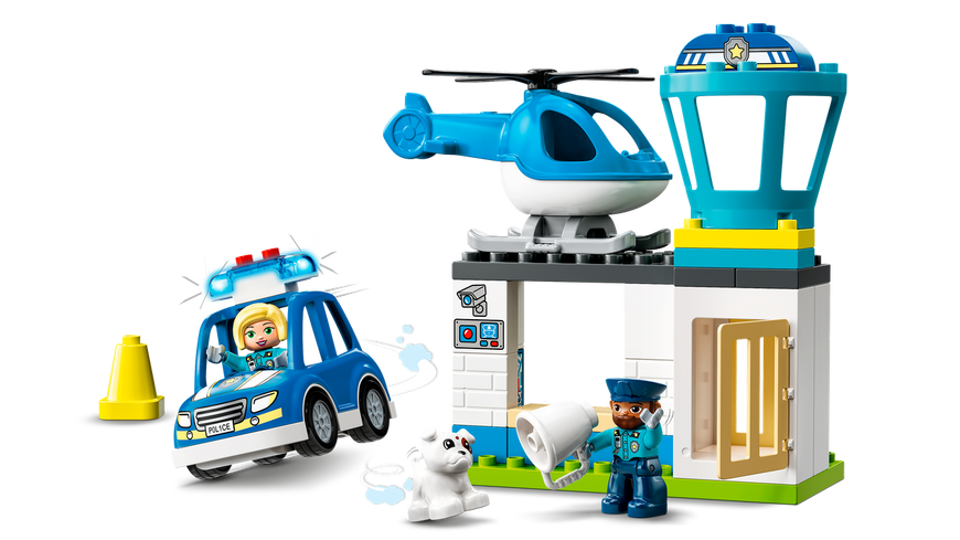 LEGO® DUPLO® Реск’ю Поліцейська дільниця та гелікоптер 10959 10959