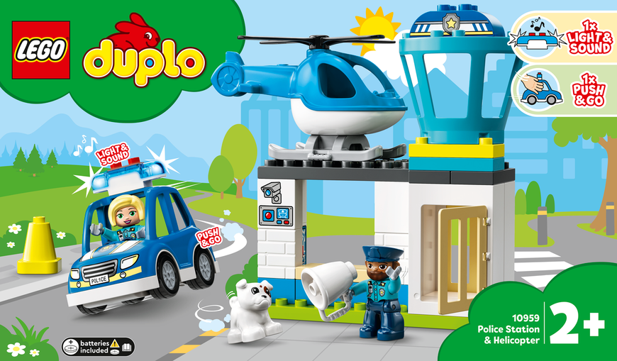 LEGO® DUPLO® Рескью Полицейский участок и вертолет 10959 10959