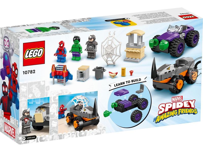 LEGO 10782 Spidey Битва Халка з Носорогом на вантажівках 10782