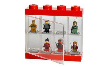 LEGO Accessories Вітрина для мініфігурок (8 комірок, червона) 40650001 40650001