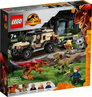 LEGO® Jurassic World Перевезення пірораптора та дилофозавра 76951 76951