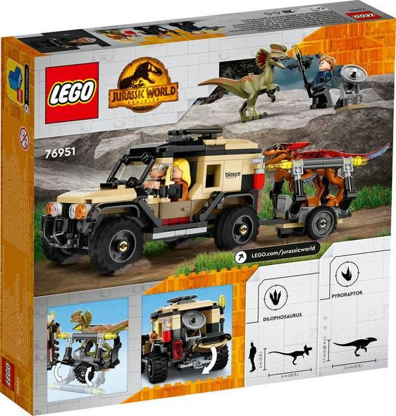 LEGO® Jurassic World Перевезення пірораптора та дилофозавра 76951 76951