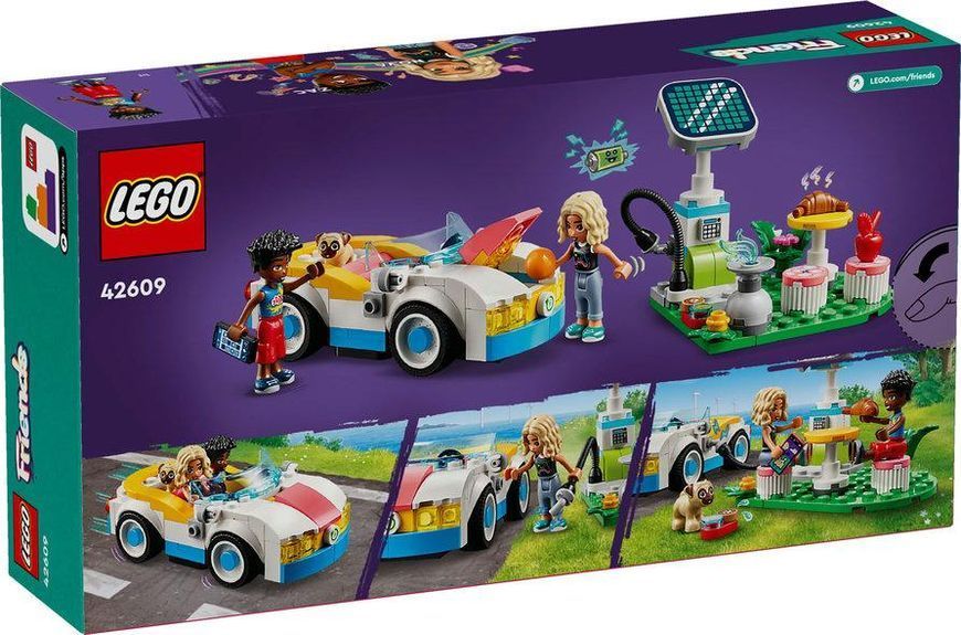 Конструктор LEGO&reg; Friends Електромобіль і зарядний пристрій 42609 42609