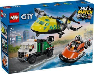 Конструктор LEGO City Ремикс самолета, грузовика и судна на воздушной подушке 60505 60505