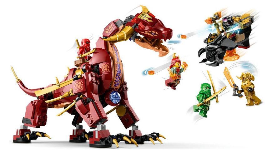 Конструктор LEGO NINJAGO® Вулканический Дракон, трансформирующий Хитвейва 71793 71793