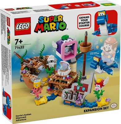 Конструктор LEGO® Super Mario™ Пригоди Dorrie на затонулому кораблі. Додатковий набір 71432 71432