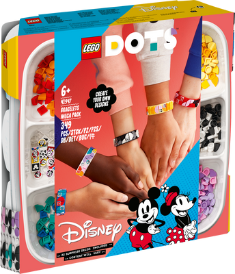 LEGO® DOTS Большой набор браслетов: Микки и его друзья 41947 41947