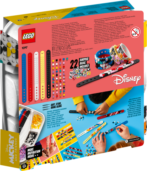 LEGO® DOTS Большой набор браслетов: Микки и его друзья 41947 41947