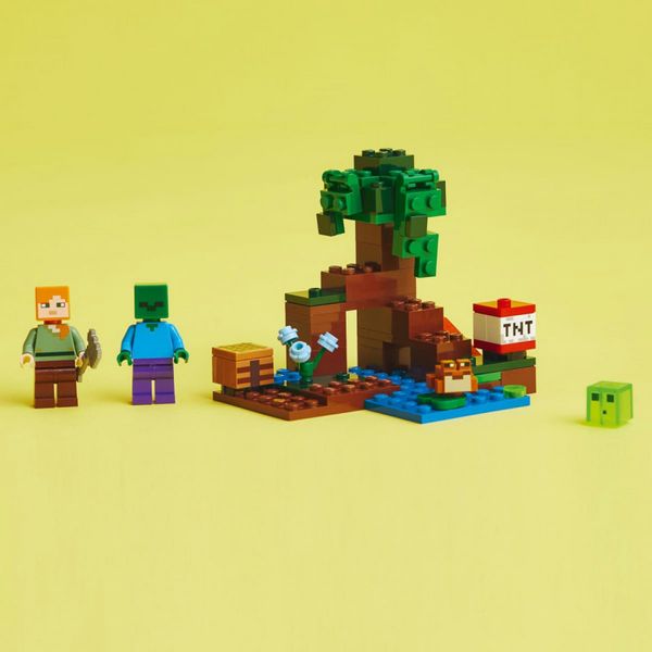 Конструктор LEGO® Minecraft Пригоди на болоті 65 деталей (21240) 21240