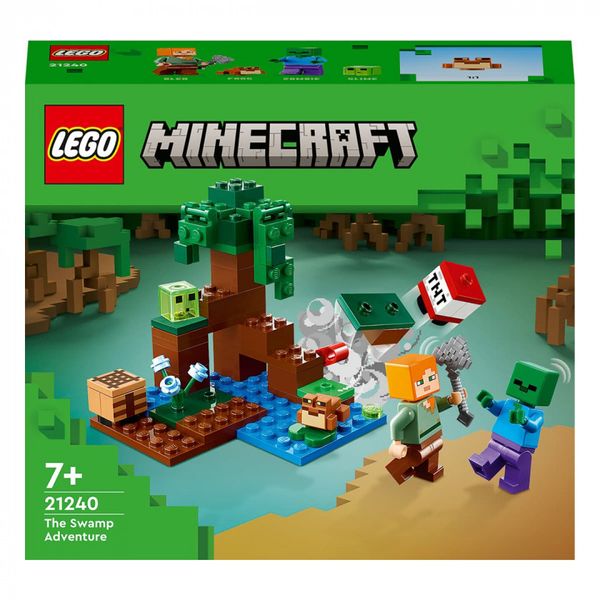 Конструктор LEGO® Minecraft Пригоди на болоті 65 деталей (21240) 21240