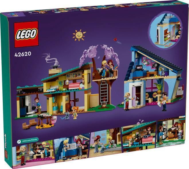 Конструктор LEGO&reg; Friends Родинні будинки Оллі й Пейслі 42620 42620