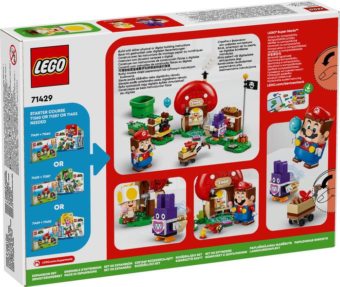 Конструктор LEGO Super Mario Nabbit у крамниці Toad. Додатковий набір 71429