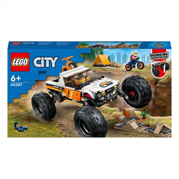 Конструктор LEGO® LEGO City Приключения на внедорожнике 4x4 252 деталей 60387 60387