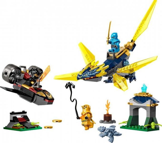 Конструктор LEGO Ninjago Битва малюків драконів Нії та Аріна 157 деталей 71798 71798