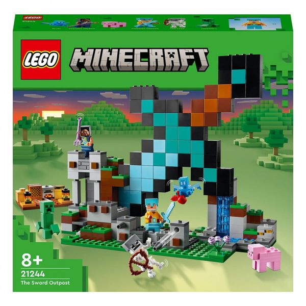 Конструктор LEGO® Minecraft Форпост із мечем 427 деталей (21244) 21244