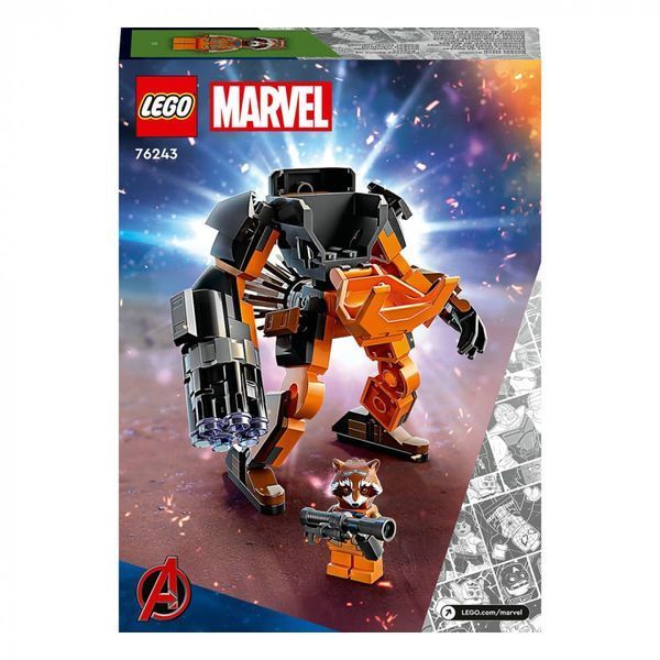 Конструктор LEGO&reg; Super Heroes Робоброня Єнота Ракети 98 деталей (76243) 76243