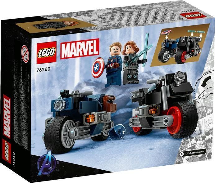 Конструктор LEGO Marvel Мотоцикли Чорної Вдови й Капітана Америка 76260 76260