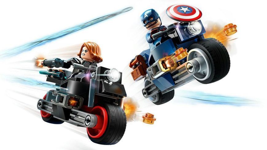 Конструктор LEGO Marvel Мотоцикли Чорної Вдови й Капітана Америка 76260 76260