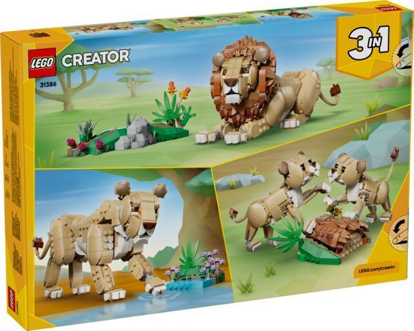 Конструктор LEGO&reg; Creator 3 в 1 Дикі тварини: Величний лев 31386 31386