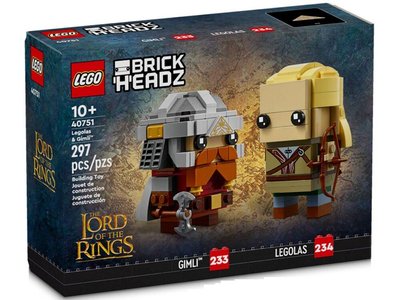 Конструктор LEGO Brick Headz Леголас и Гимли 40751 40751