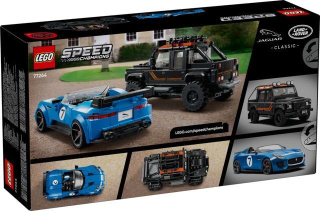 Конструктор LEGO&reg; Speed Champions Jaguar Project 7 та Land Rover Defender 77264 77264