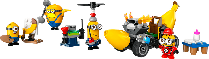 Конструктор LEGO® Minions Нікчемний я 4 Посіпаки й банановий автомобіль 75580 75580