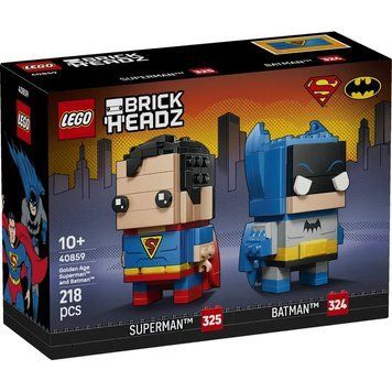 Конструктор LEGO BrickHeadz DC: Супермен&trade; та Бетмен&trade; Золотої епохи 40859 40859 фото БрікСтор
