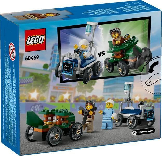 Конструктор LEGO City &laquo;Літак проти лікарняного ліжка&raquo; Набір для перегонів 60459 60459