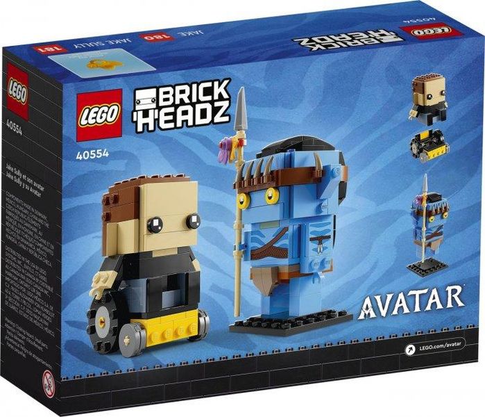 Конструктор LEGO Brick Headz Джейк Саллі та його аватар 40554 40554