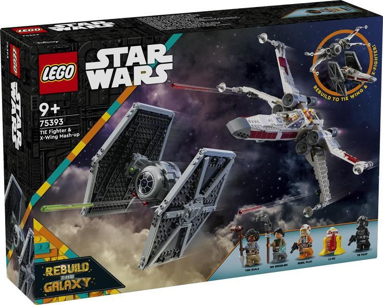 Конструктор LEGO® Star Wars™ Истребитель TIE и Корабль X-wing Набор 75393 75393