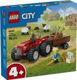 Конструктор LEGO City Червоний фермерський трактор із причепом і вівцями 60461 60461