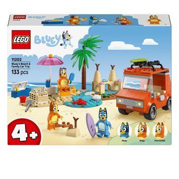 Конструктор LEGO Пляж і сімейна поїздка на автомобілі Блуї 11202