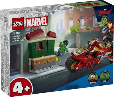 Конструктор LEGO® Marvel Залізна Людина на мотоциклі й Галк 76287 76287