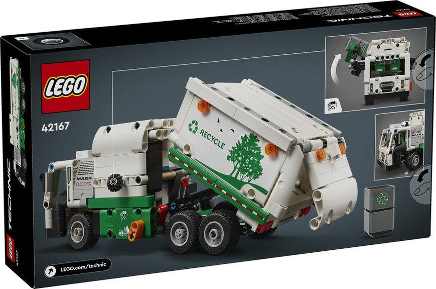 Конструктор LEGO® Technic Мусоровоз Mack® LR Electric 42167 42167