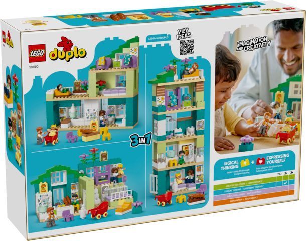 Конструктор LEGO DUPLO 3-в-1 Сучасний родинний будинок із фігурками 10470 10470
