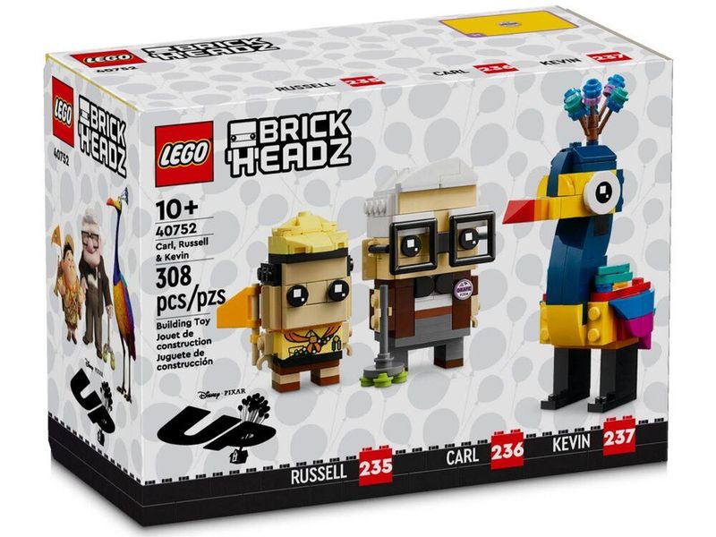 Конструктор LEGO Brick Headz Карл, Рассел и Кевин 40752 40752