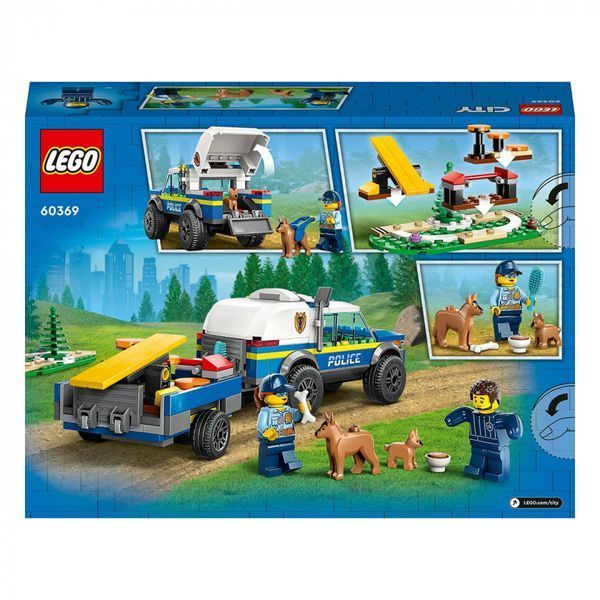 Конструктор LEGO&reg; LEGO City Мобильная площадка для дрессировки полицейских собак 197 деталей (60369) 60369