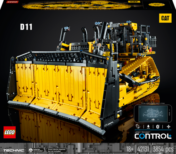 Конструктор LEGO Technic Бульдозер Cat® D11 із керуванням з додатка 42131 42131