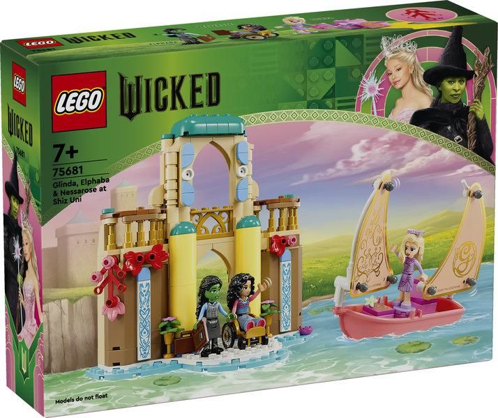 Конструктор LEGO® Wicked Глинда, Эльфаба и Несароза в Университете Шиз 75681