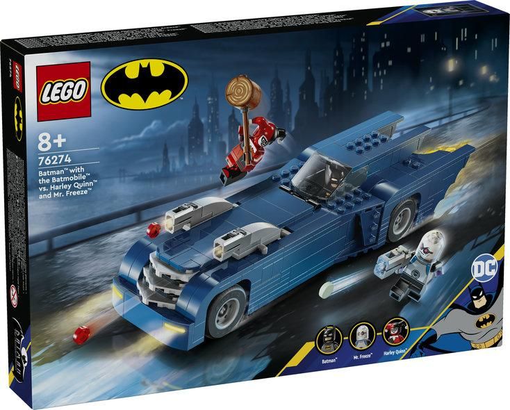 Конструктор LEGO® DC Batman™: Бэтмен на бетмобиле против Харли Квин и Мистера Фриза 76274 76274