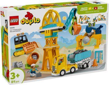 Конструктор LEGO DUPLO 3-в-1 Будівельний майданчик і техніка 10476 10476