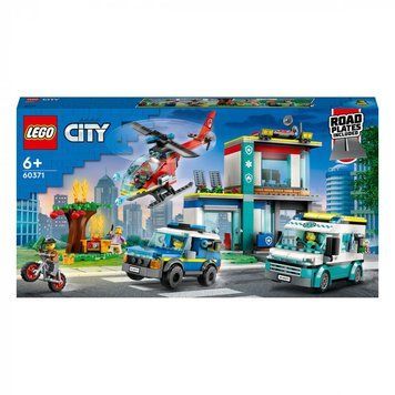 Конструктор LEGO&reg; LEGO City Центр управління рятувальним транспортом 706 деталей (60371) 60371