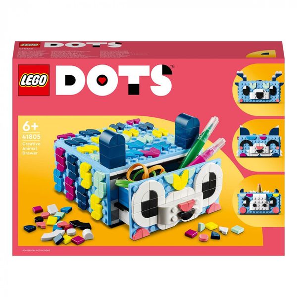 Конструктор LEGO® DOTS Креативний ящик «Тварини» 643 деталей (41805) 41805